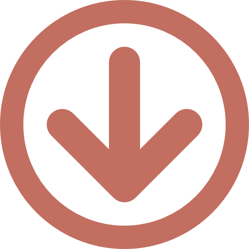 vector icon of an arrow pointing downwards