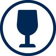 vector icon of a glass of wine