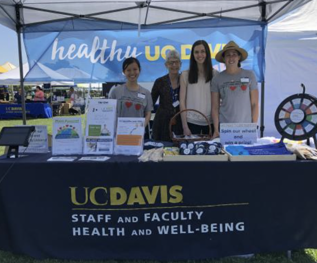 staff and faculty health and well-being booth