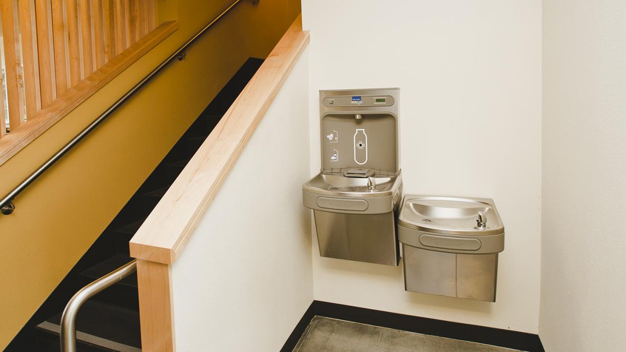 water fountains in uc davis student housing