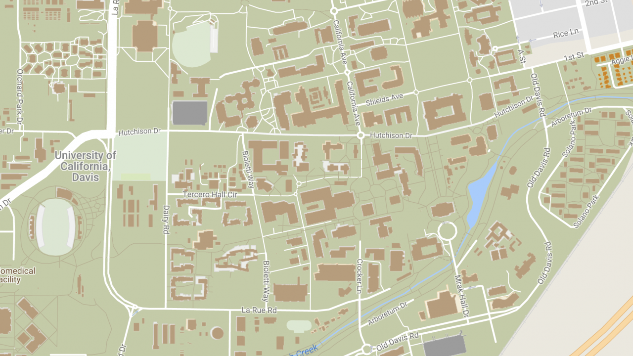uc davis campus map